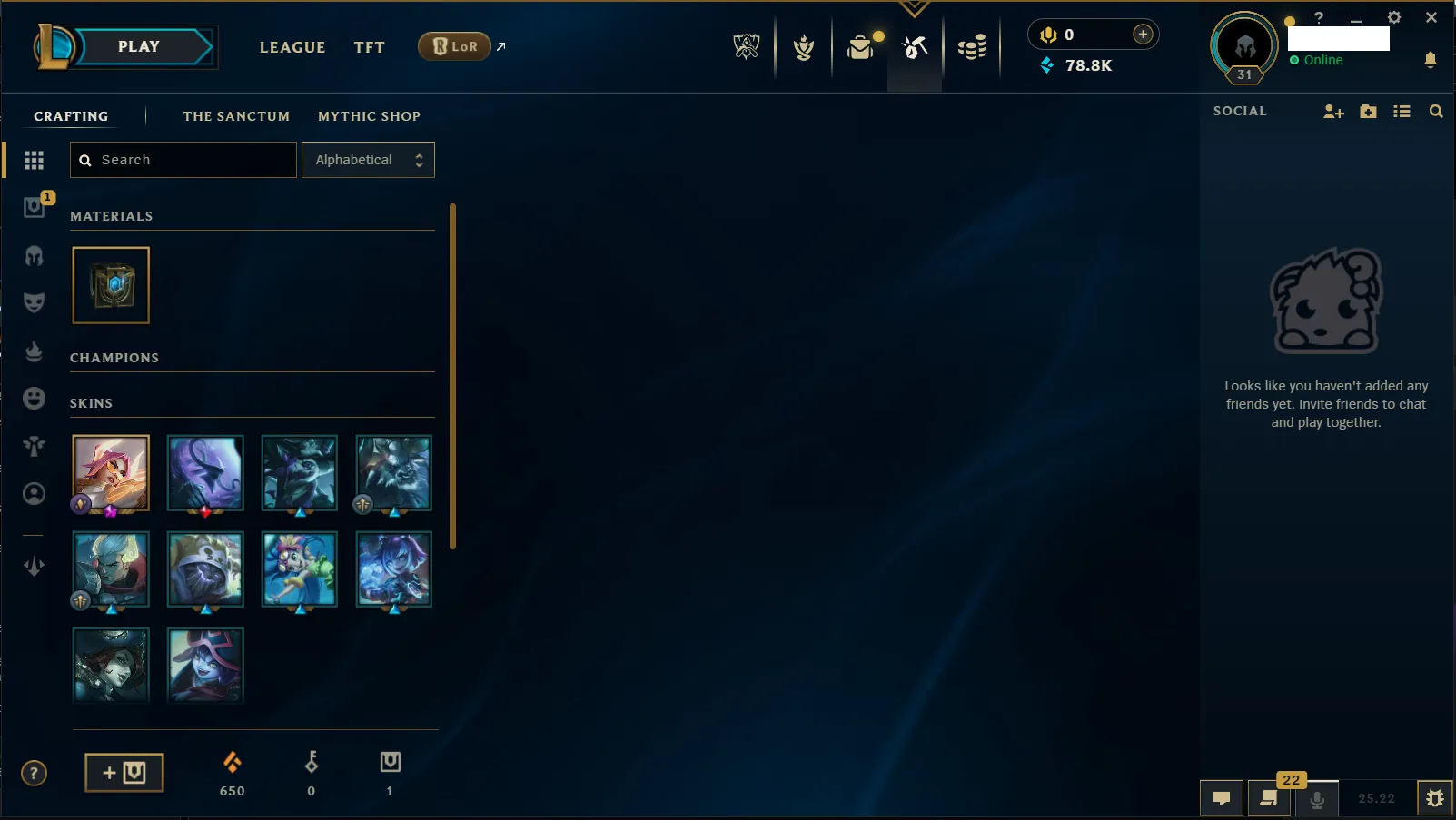 🌎EUW🏆Ranked Ready⭐W10-0L❄️+78K 🔥10 Skins in loot🏆8 Champions 🚀instant delivery✅️